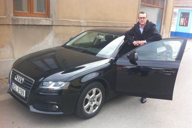 Michal Čáp se svou Audi A4 2.0 TDI