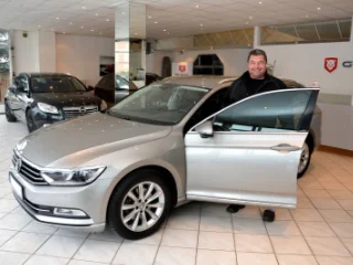 Pan B. se svým novým Passatem 2.0 TDi, Highline