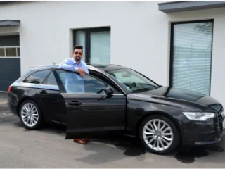 Krásná Audi A6 3.0TDi a její nový spokojený majitel. :-)