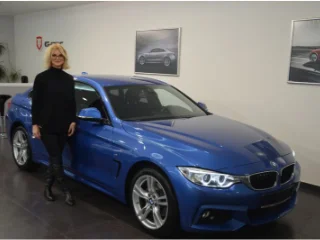 BMW 420d, xDrive Gran Coupé M-paket a jeho nová majitelka. Přejeme jen samé příjemné chvilky za volantem... :)