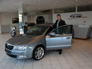 Daniel Cihlář se svou Škoda Superb 2.0 TDI 125 kW