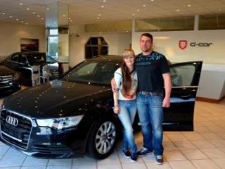 Pan a paní Vošická se svou Audi A6 3.0 TDI Quattro