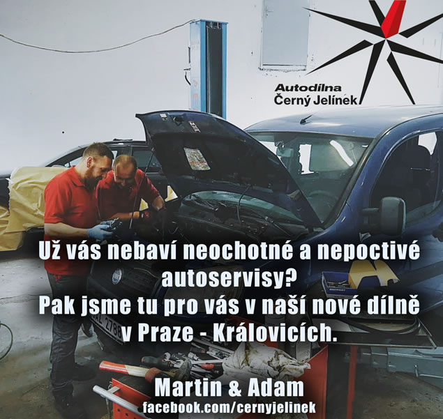 Autodílna Černý Jelínek - partnerský servis G-car v Praze